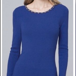 WHBM tunic with Jewel embossed neck